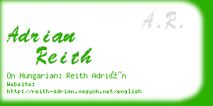 adrian reith business card